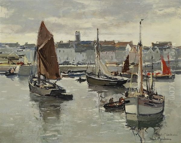 Douarnenez, Le Port Au Soleil Couchant - view 1