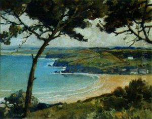 Plage Du Ris A Douarnenez by Paul Morchain