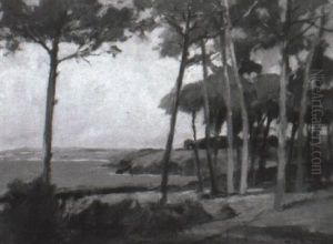 La Baie De Douarnenez Vue Des Plomarch by Paul Morchain