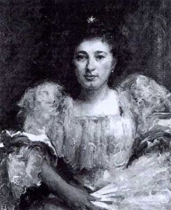 Portrait Of A Lady, Said To Be Lady Randolph Churchill by Joseph Mordecai