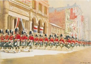 48th Highlanders, King St., Toronto, Jubilee Day, 22nd June 1897 by Joshua Joseph Biehn /