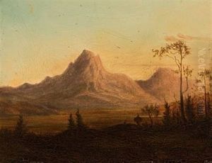 Aftenlys Over Fjellet by Gustav Adolph Mordt