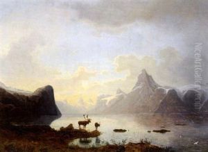 Fjellandskap Med Reinsdyr