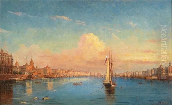 A View Of The Neva River From The Stock Exchange - view 1