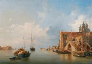 Der Canal Grande In Venedig by Alexandr Nikolaevich Mordvinov