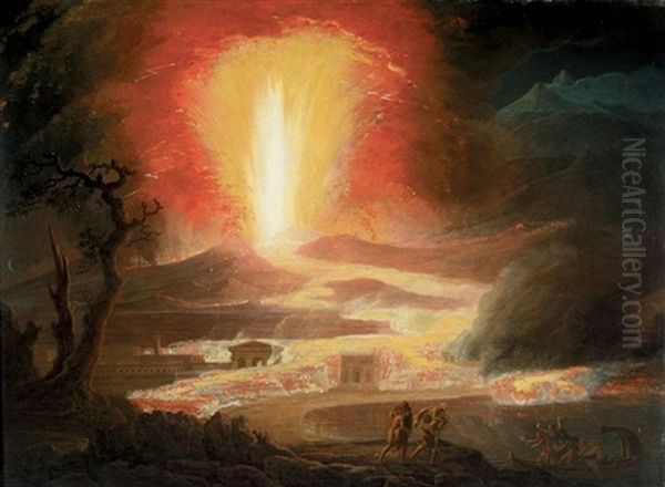 The Eruption Of Etna, With The Pious Brothers Of Catalnia - view 1