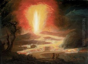 The Eruption Of Etna, With The Pious Brothers Of Catalnia The Eruption Of Etna, With The Pious Brothers Of Catalnia