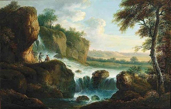 Landscape With A Waterfall - view 1