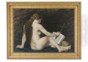Mary Magdalene In The Wilderness by Georges Moreau de Tours