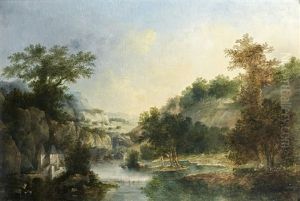 Chateau Fort En Bordure D'une Riviere