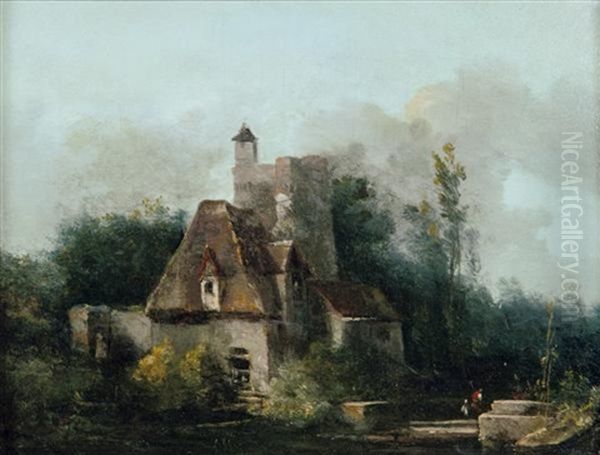 Paysage Avec Une Ferme - view 1