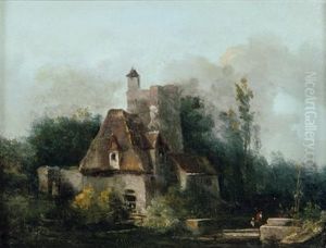 Paysage Avec Une Ferme