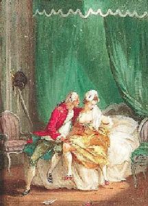 Dame, Kavalier Und Magd Im Boudoir
