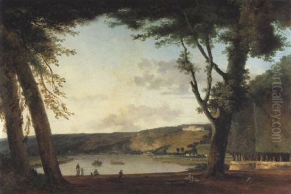 Vue Des Coteaux De Bellevue Prise Du Parc De Saint-cloud - view 1