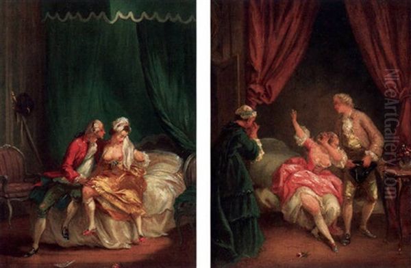 Dame, Kavalier Und Magd Im Boudoir - view 1