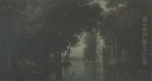 Renaud Et Armide Dans Le Jardin Enchante by Louis Gabriel Moreau