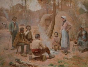Le Dejeuner Des Bucherons by Adrien Moreau