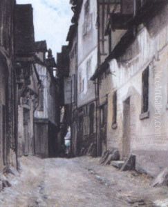 Rue Des Chats A Troyes by Adrien Moreau