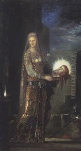 Salome Tenant La Tete De Saint Jean-baptiste Sur Un Plateau