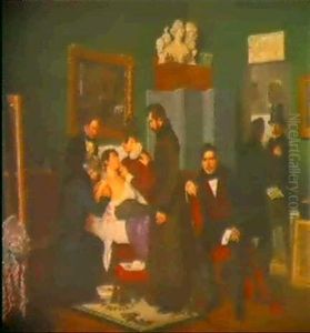 Interior Av Ett Konstnarshem by Nikolas Moreau