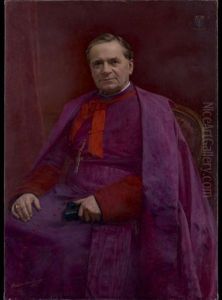 Portrait D'un Prelat by Auguste Moreau-Deschanvres