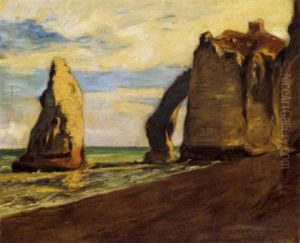 The Arched Cliff At Etretat
