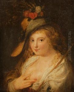 Femme Au Chapeau by Johan Moreelse
