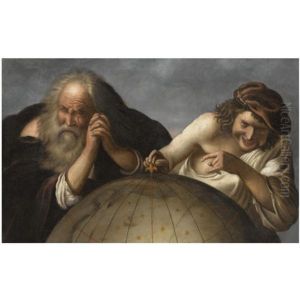 Democritus And Heraclitus by Johan Moreelse