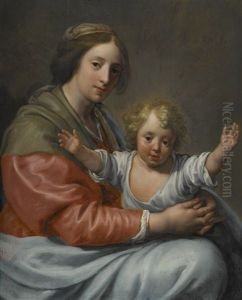 Virgin And Child by Paulus Moreelse