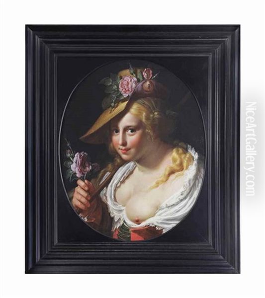 A Young Shepherdess - view 1