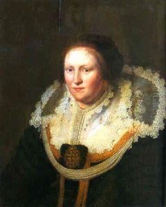 Portrait Of A Gentleman Wearing Dark Costume With Lace Collar Portrait Of A Gentleman Wearing Dark Costume With Lace Collar