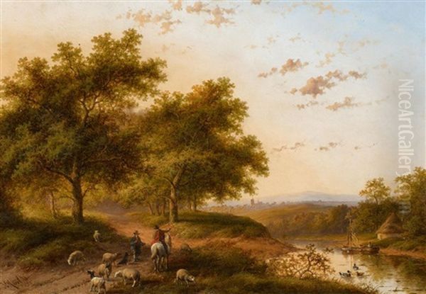 Sommerliche Landschaft Am Waldrand - view 1