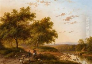 Sommerliche Landschaft Am Waldrand by Jan Evert Morel the Elder