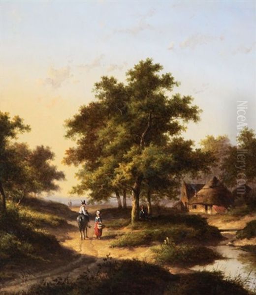 Travellers In A Landscape - view 1
