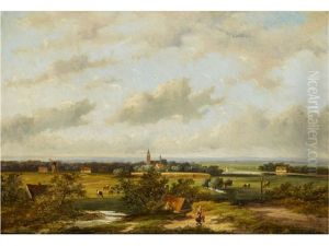 Weite Niederlandische Landschaft by Jan Evert Morel the Younger
