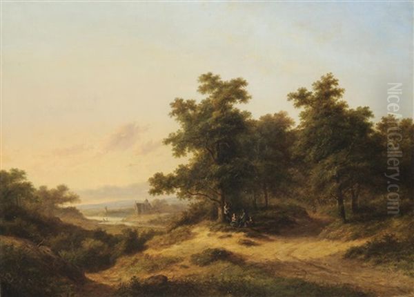An Extensive Dutch Landscape With Figures - view 1