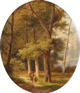 Resting In The Forest (+ The Walk; 2 Works) by Jan Evert Morel the Younger