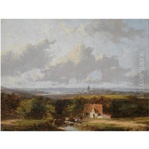 A Panoramic Landscape by Jan Evert Morel the Younger