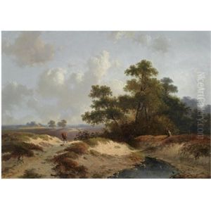 Figures On The Heath by Jan Evert Morel the Younger