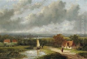 A Panoramic Summer Landscape