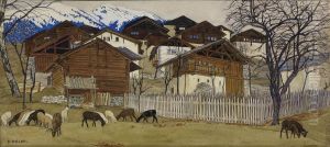 Vue De Saviese by Ernest Bieler