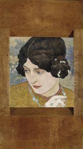 Jeune Fille Aux Cheveux Noirs by Ernest Bieler