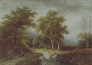 Figuren An Einem Bach by Jan Evert Morel the Younger