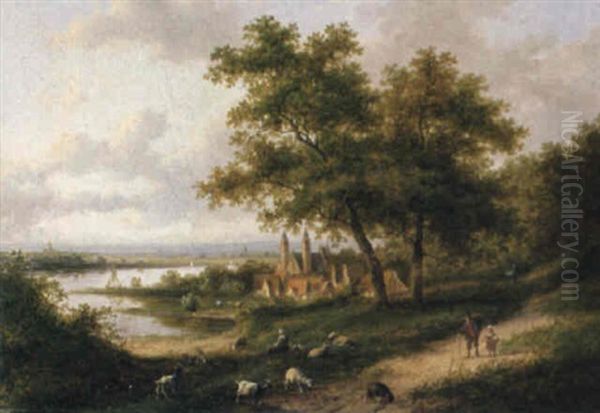Hollandische Flusslandschaft - view 1