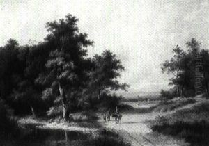 Along The Country Lane by Jan Evert Morel the Younger