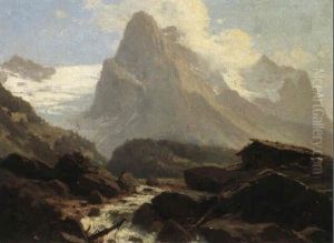 Wellhorn Und Wetterhorn Mit Rosenlauigletscher