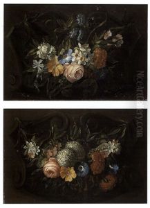 Bouquets De Fleurs (pair)