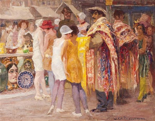 Market Scene In Middelburg - view 1