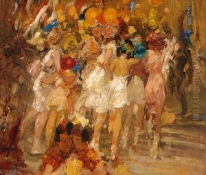 The Party (+ To Work, Verso) by Willem Ferdinand Abraham Isaac (Vaarzon) Morel