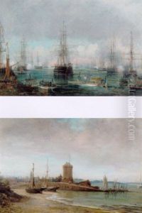Den Franske Flade Der Saluterer by Antoine Leon Morel-Fatio